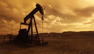 industrial machine during golden hour